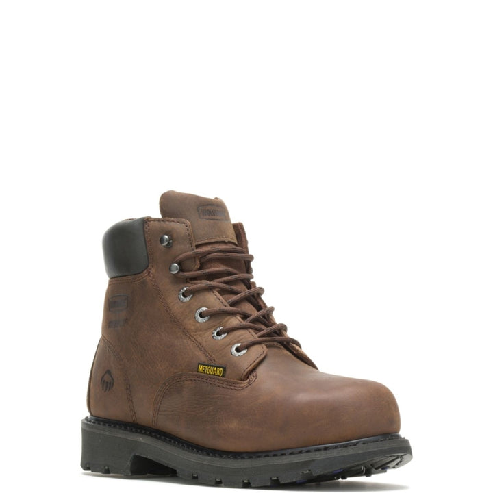 WOLVERINE Mens McKay 6" Waterproof Steel Toe Work Boot Brown - W05679 6 BROWN Image 2