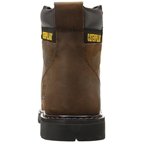 Caterpillar Mens 2nd Shift 6" Plain Soft-Toe Work Boot DARK BROWN Image 3