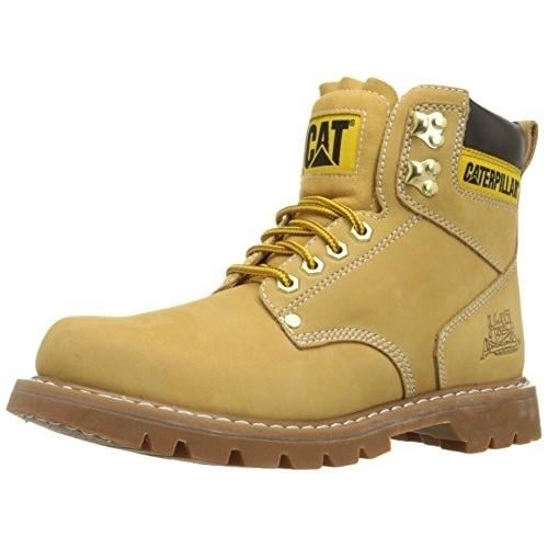 Caterpillar Mens 2nd Shift 6" Plain Soft-Toe Work Boot HONEY Image 1