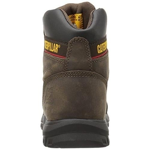 Caterpillar Mens Outline Steel Toe Work Boot SEAL BROWN Image 3