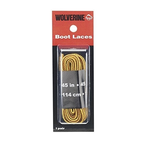 WOLVERINE Work Boot Laces 45" Gold (1 pair) - W69408 45" GOLD Image 1