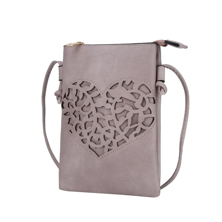 MKF Collection Heartly Crossbody Handbag Multi-Functional Shoulder Bag by Mia K. Image 7