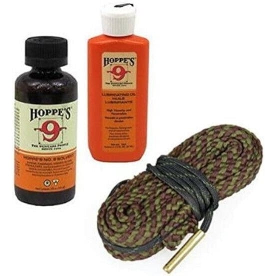 45 Caliber Gun/Pistol Cleaning Kit Including Cleaner and Lube Oil and Gun Cleaning Snake Image 1