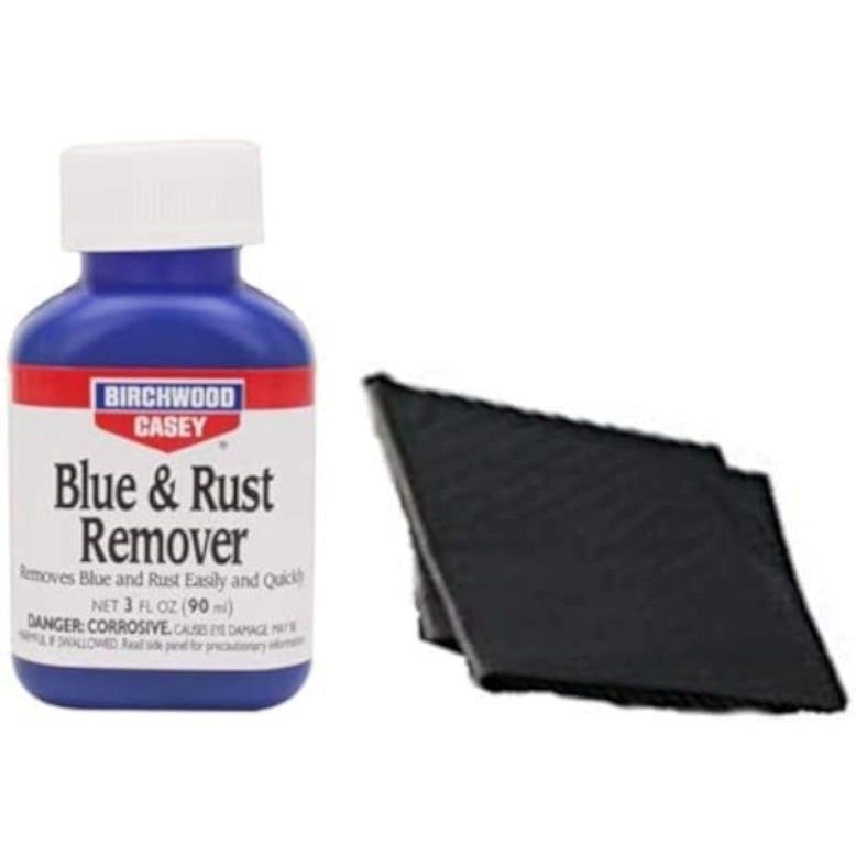 Westlake MarketBirchwood Casey Blue and Rust Remover Plus 2 Disposable Absobent Pads for Gun Restoration/Cleaning Image 1