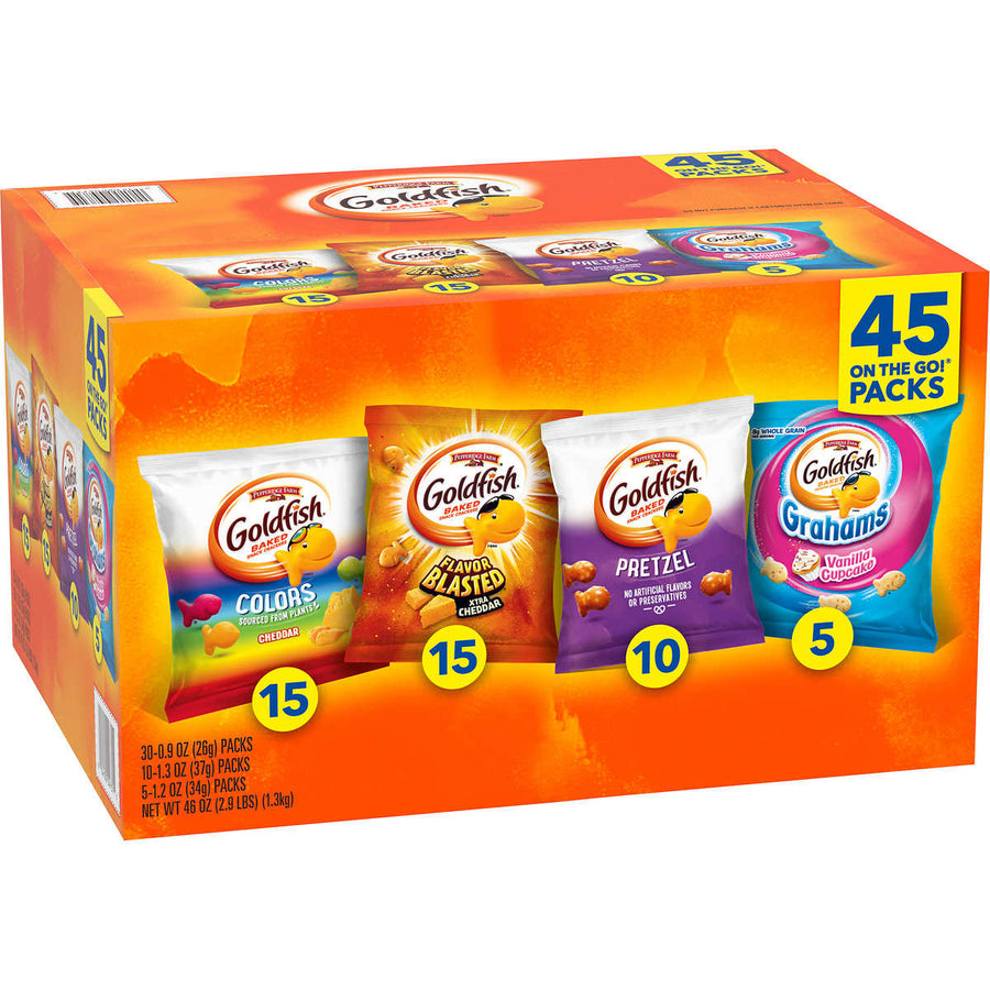 Pepperidge Farm Goldfish Snacks Variety Pack (45 Count) Image 1