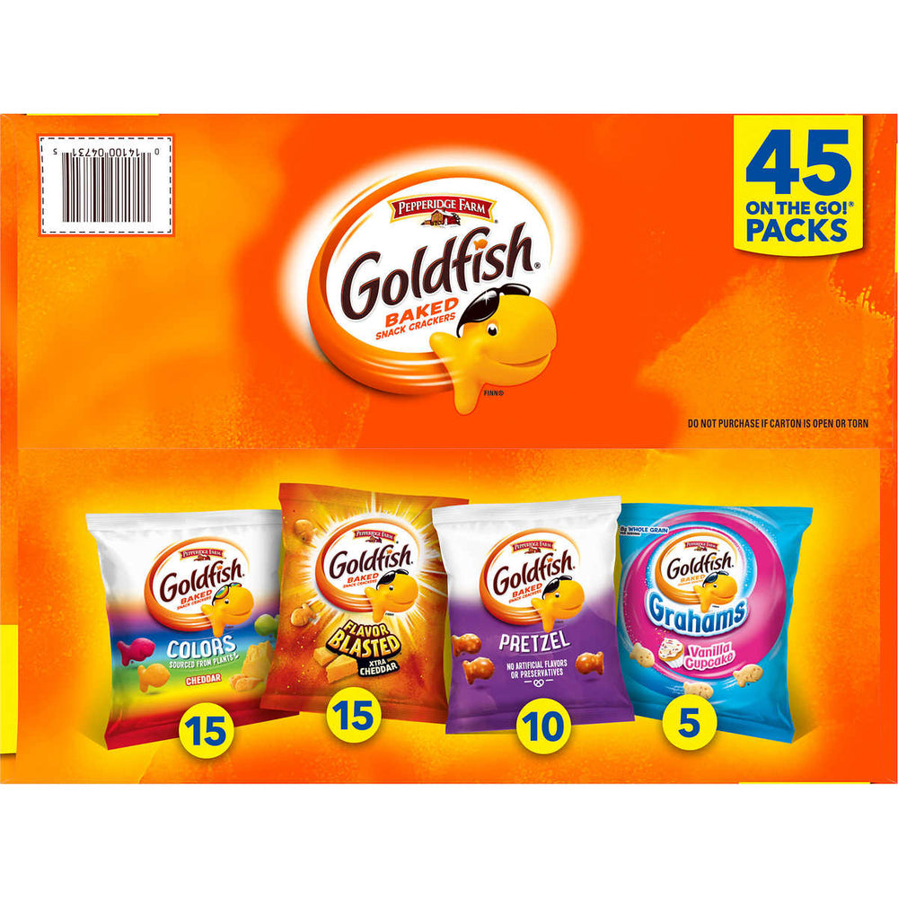 Pepperidge Farm Goldfish Snacks Variety Pack (45 Count) Image 2