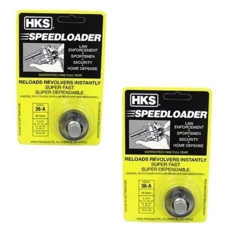 HKS Speedloader 357 Magnum For 5-shot SandW J Frame Taurus 605 Ruger 36-A - 2 Pack Image 1