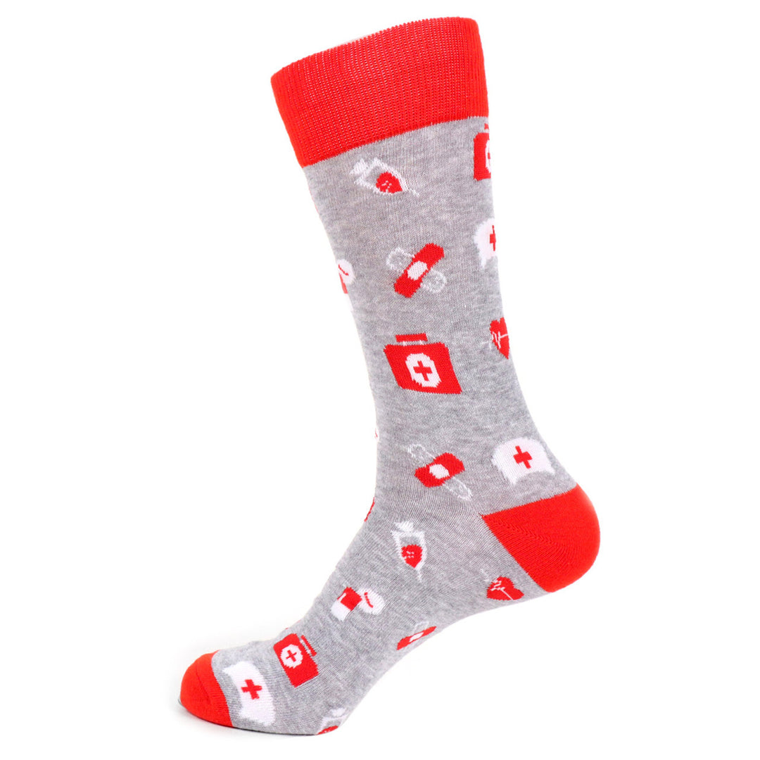 Nurse Medical Team Socks Men Novelty Socks Doctors Personalized Socks Doctor Gifts Cool Socks Gift Cool Nurse Gift Image 1