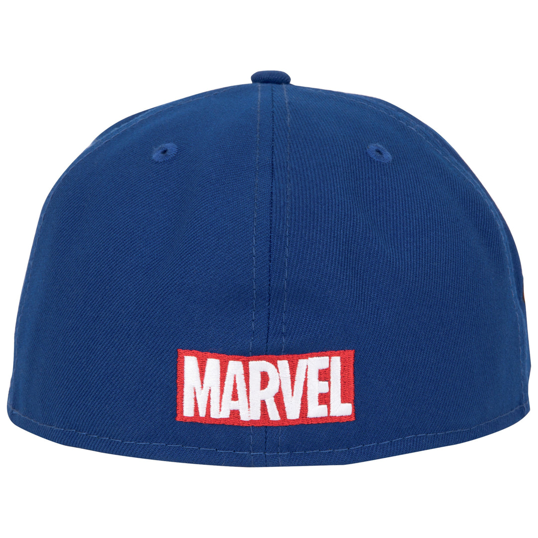 X-Men Logo Blue Colorway Era 59Fifty Fitted Hat Image 4