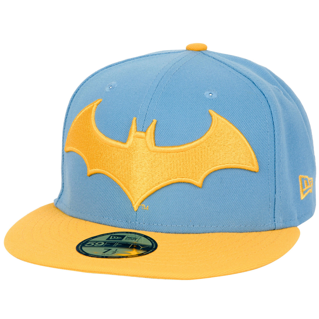 Batman Hush Blue and Yellow Colorway Era 59Fifty Fitted Hat Image 1