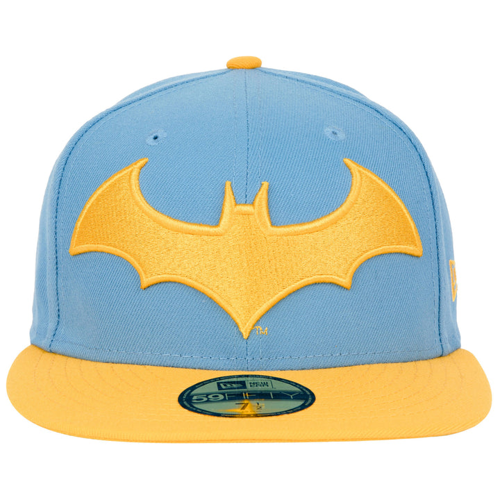 Batman Hush Blue and Yellow Colorway Era 59Fifty Fitted Hat Image 2