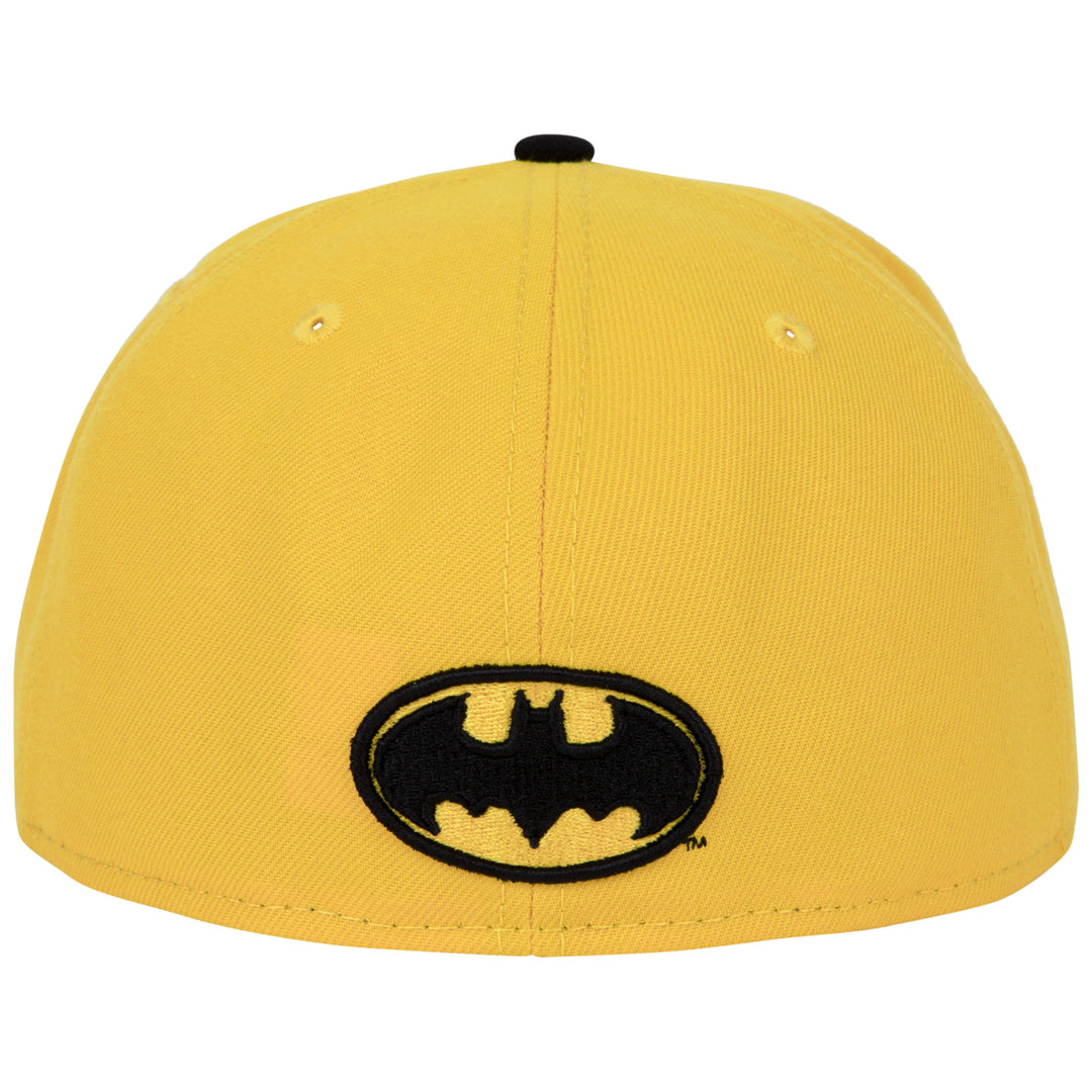 Batman Logo Yellow Colorway Era 59Fifty Fitted Hat Image 4