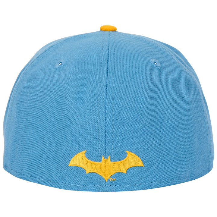 Batman Hush Blue and Yellow Colorway Era 59Fifty Fitted Hat Image 4