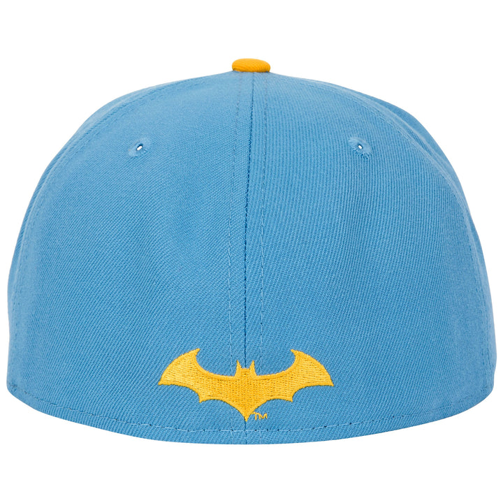 Batman Hush Blue and Yellow Colorway Era 59Fifty Fitted Hat Image 4