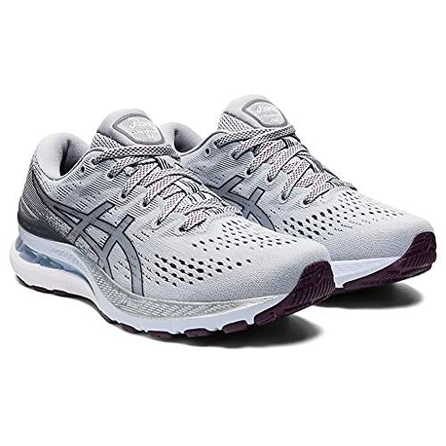 ASICS Womens Gel-Kayano 28 Running Shoes Piedmont Grey/Deep Plum - 1012B047-021 W US PIEDMONT GREY/DEEP PLUM Image 2