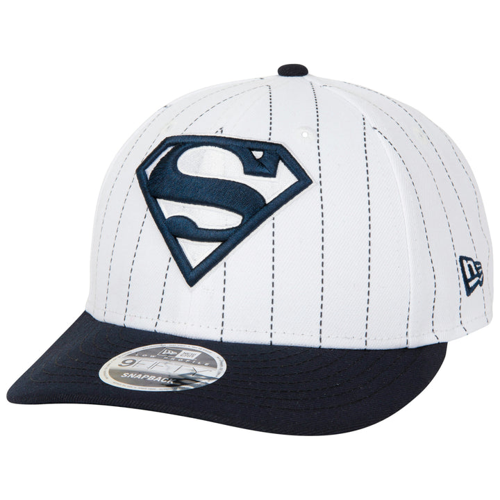 Superman Logo Pinstripe Low Profile  Era 9Fifty Adjustable Hat Image 1