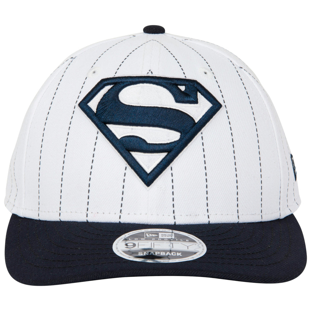 Superman Logo Pinstripe Low Profile  Era 9Fifty Adjustable Hat Image 2