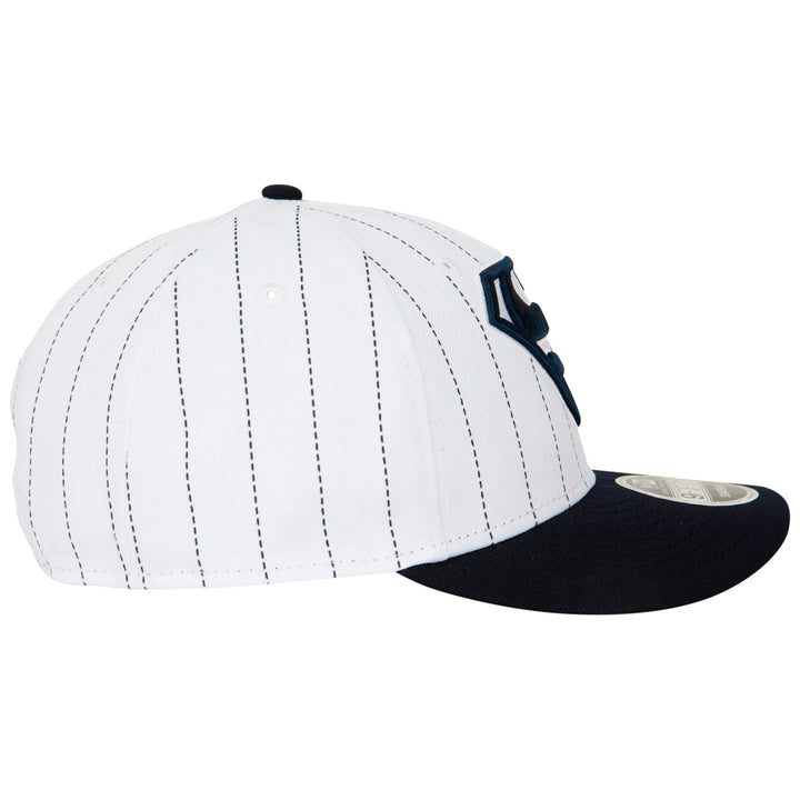 Superman Logo Pinstripe Low Profile  Era 9Fifty Adjustable Hat Image 4