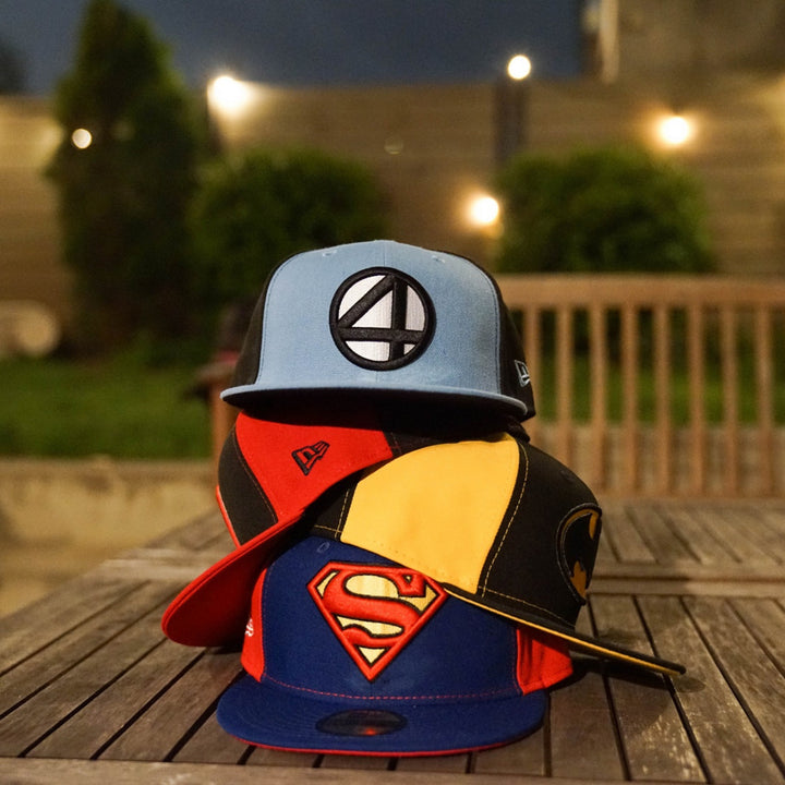 Superman Logo Blue and Red Panels Era 59Fifty Fitted Hat Image 7