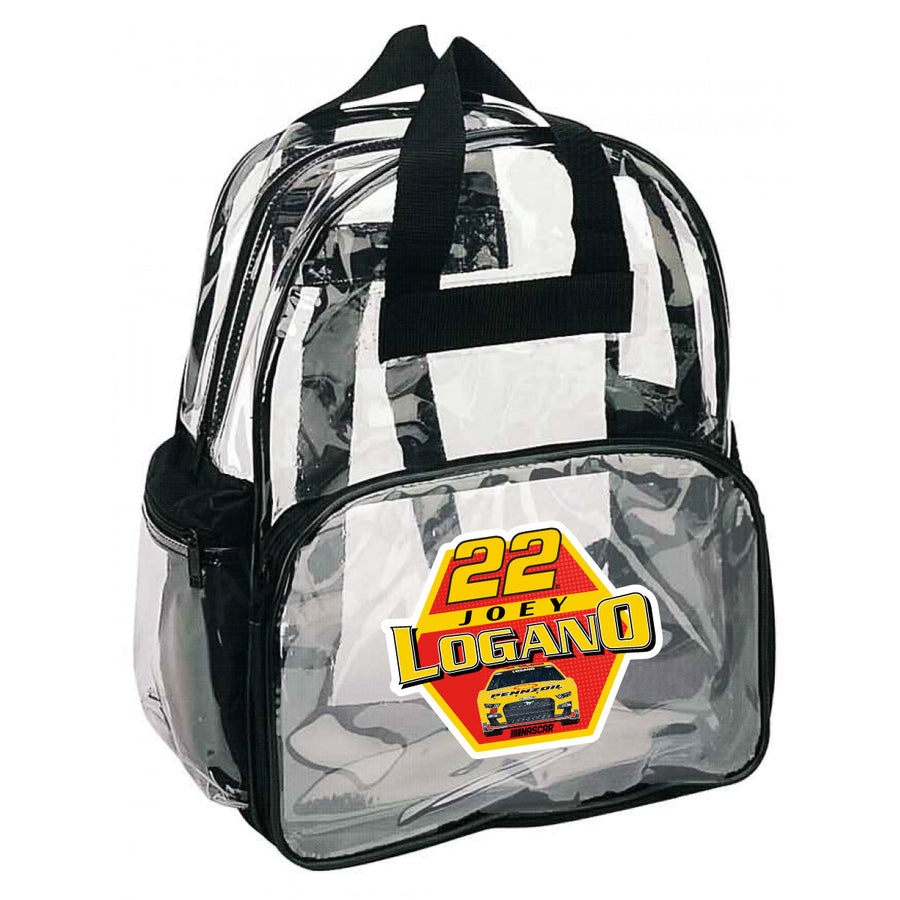 22 Joey Logano Officially Licensed Clear Backpack Image 1