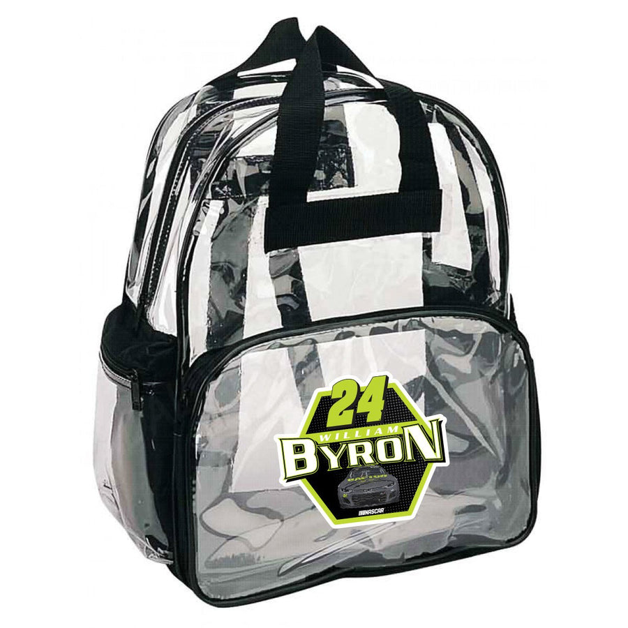 24 William Byron Officially Licensed Clear Backpack Image 1