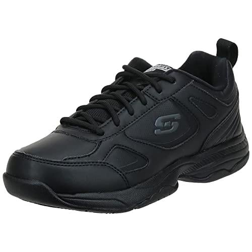 SKECHERS WORK Womens Relaxed Fit Dighton - Bricelyn Soft Toe Slip Resistant Work Shoe Black - 77200/BLK BLACK Image 1