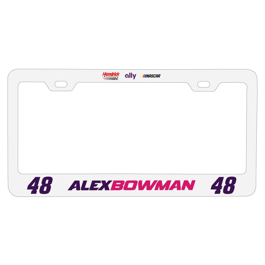 48 Alex Bowman Officially Licensed Metal License Plate Frame Image 1