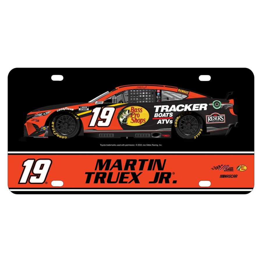 #19 Martin Truex Jr. Officially Licensed NASCAR License Plate Image 1