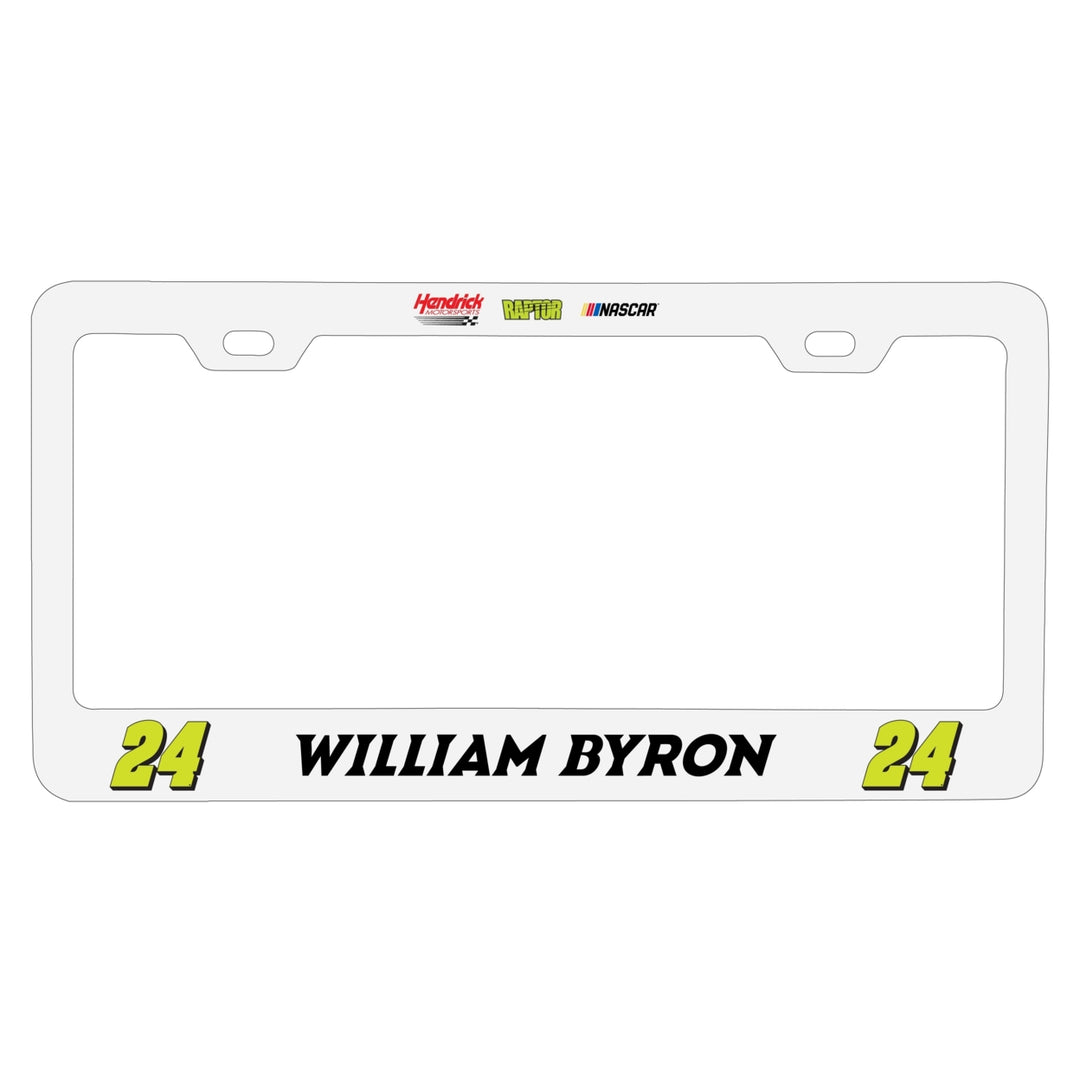 24 William Byron Officially Licensed Metal License Plate Frame Image 1