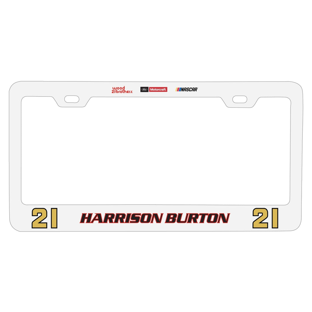 21 Harrison Burton Officially Licensed Metal License Plate Frame Image 1