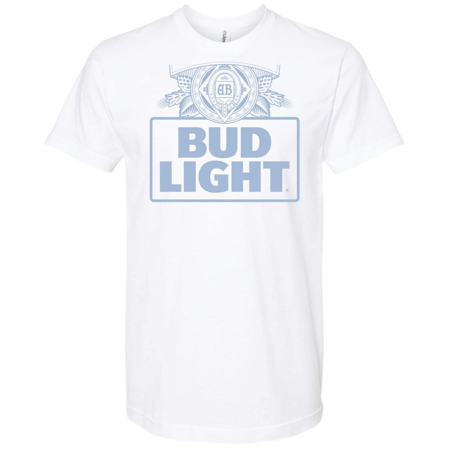 Bud Light Faint Logo White Colorway T-Shirt Image 1