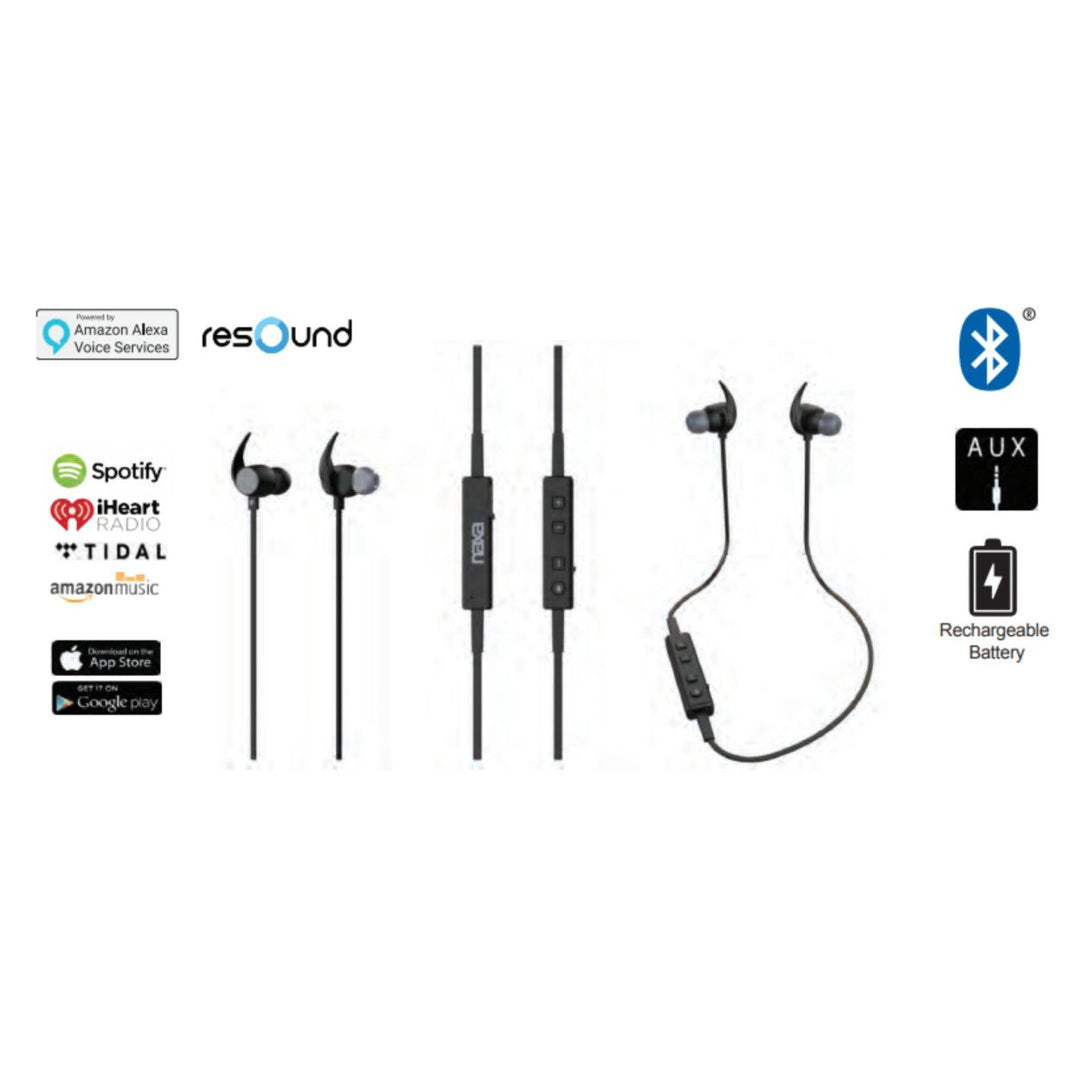 Bluetooth Isolation Earphones with Alexa Voice Control Sweatproof 4 Hour Battery Image 3