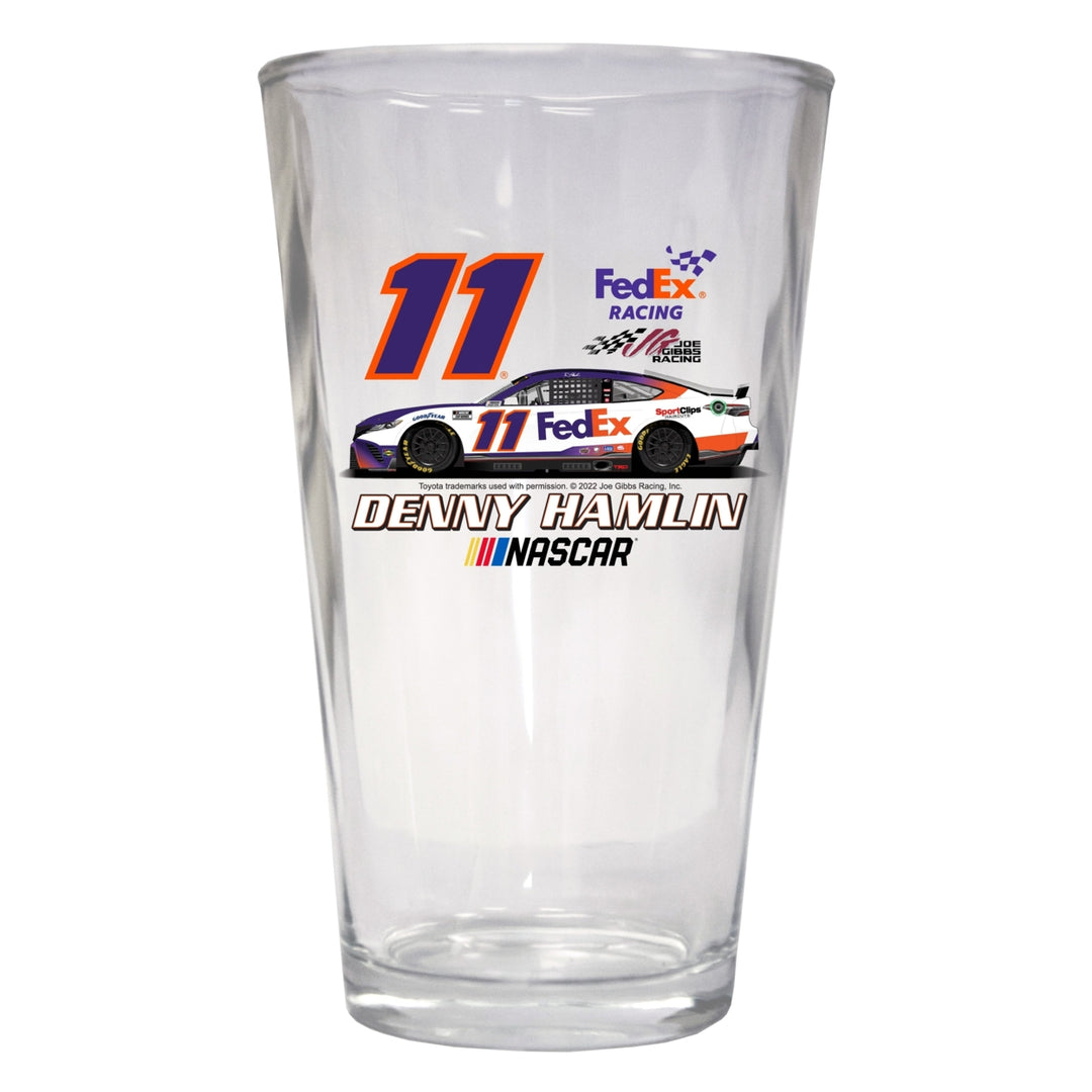 11 Denny Hamlin Pint Glass Image 1