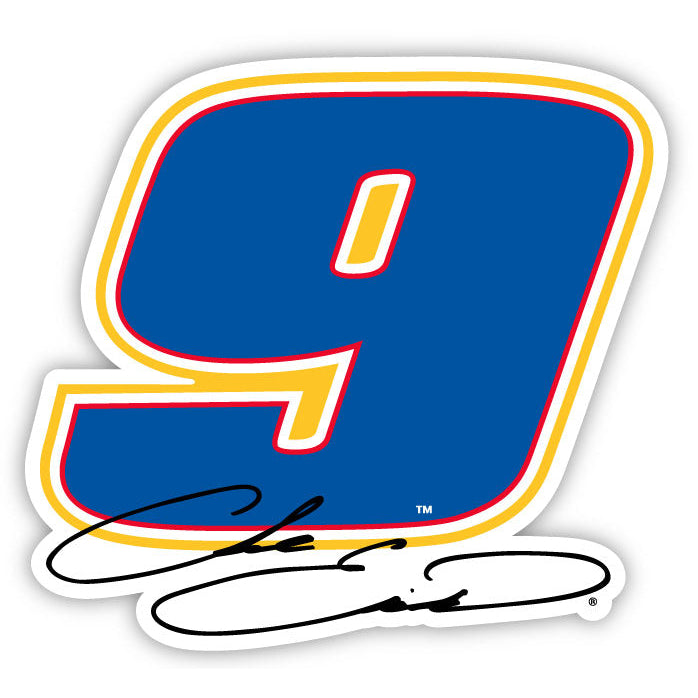 9 Chase Elliott 4-Inch Number Laser Cut Decal Image 1