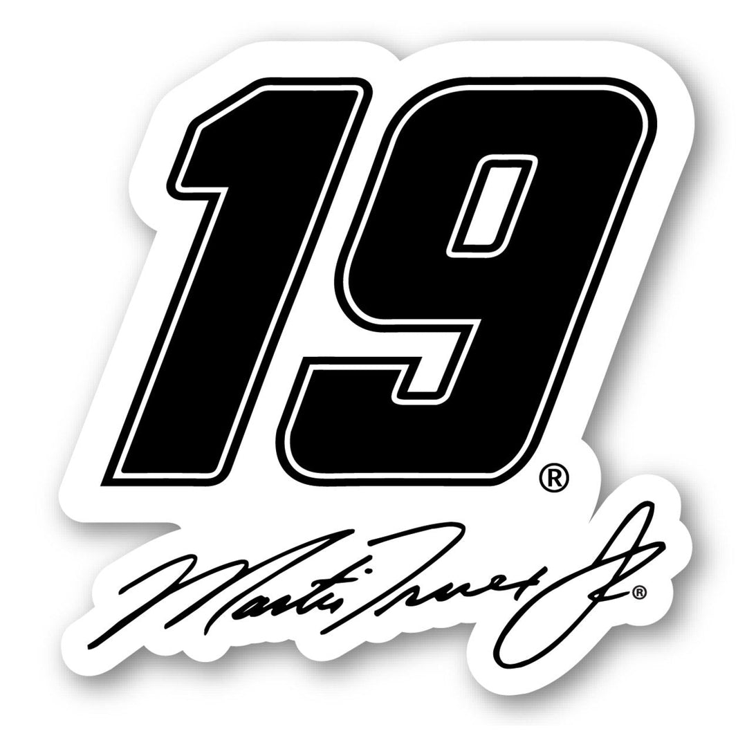 #19 Martin Truex Jr.  4-Inch Number Laser Cut Decal Image 1