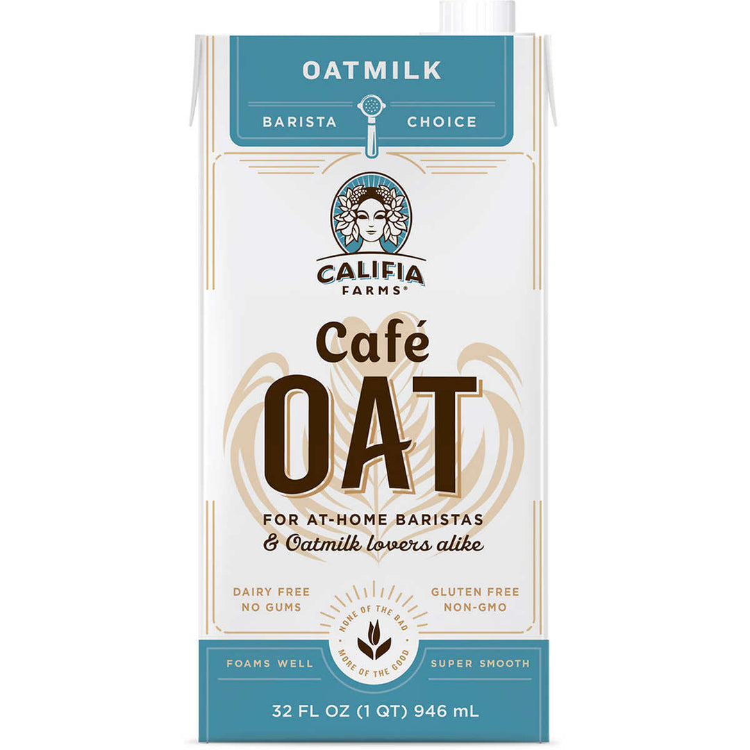 Califia Farms Cafe Oat Barista Choice Oatmilk, Dairy Free, 32 Fl Oz (6 Count) Image 3