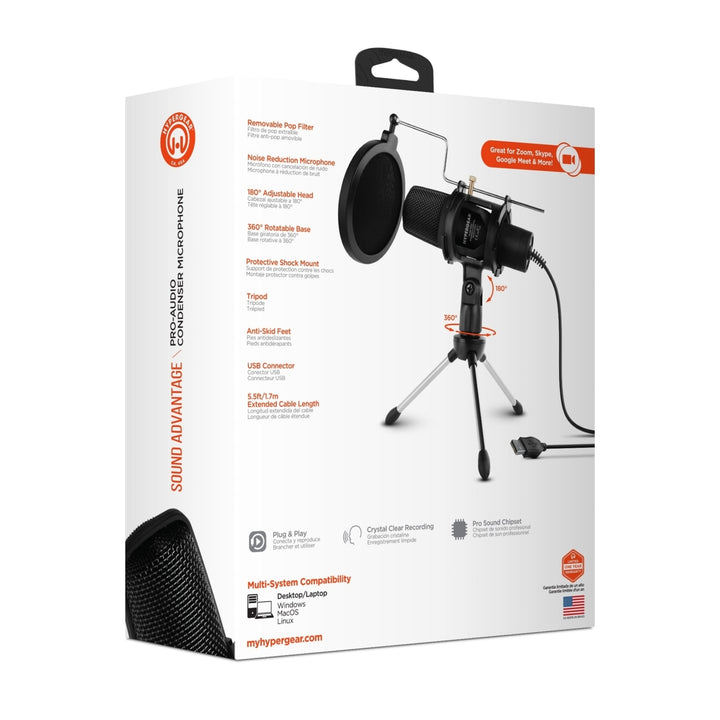HyperGear Sound Advantage Pro-Audio Hi-Def Condenser Microphone (15592-HYP) Image 3