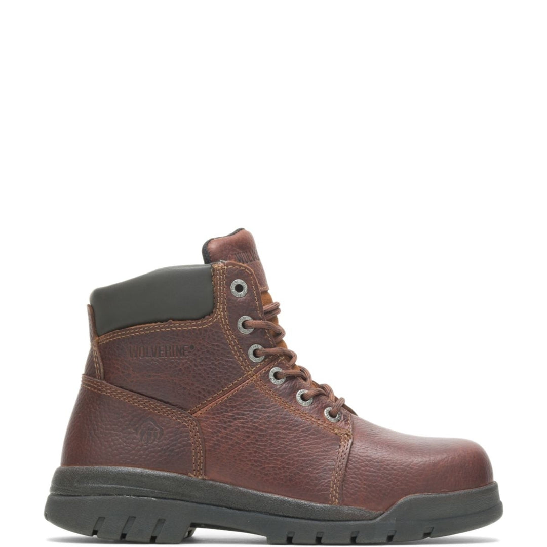 WOLVERINE Mens 6" Marquette Steel Toe Work Boot Walnut - W04713 10 X-Wide WALNUT Image 1