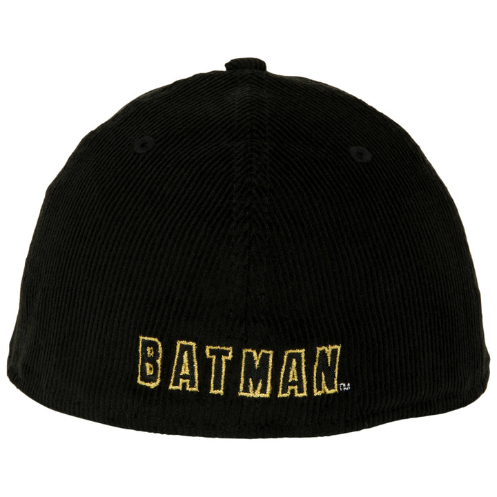 Batman 1989 Logo Corduroy Low Profile Era 59Fifty Fitted Hat Image 4