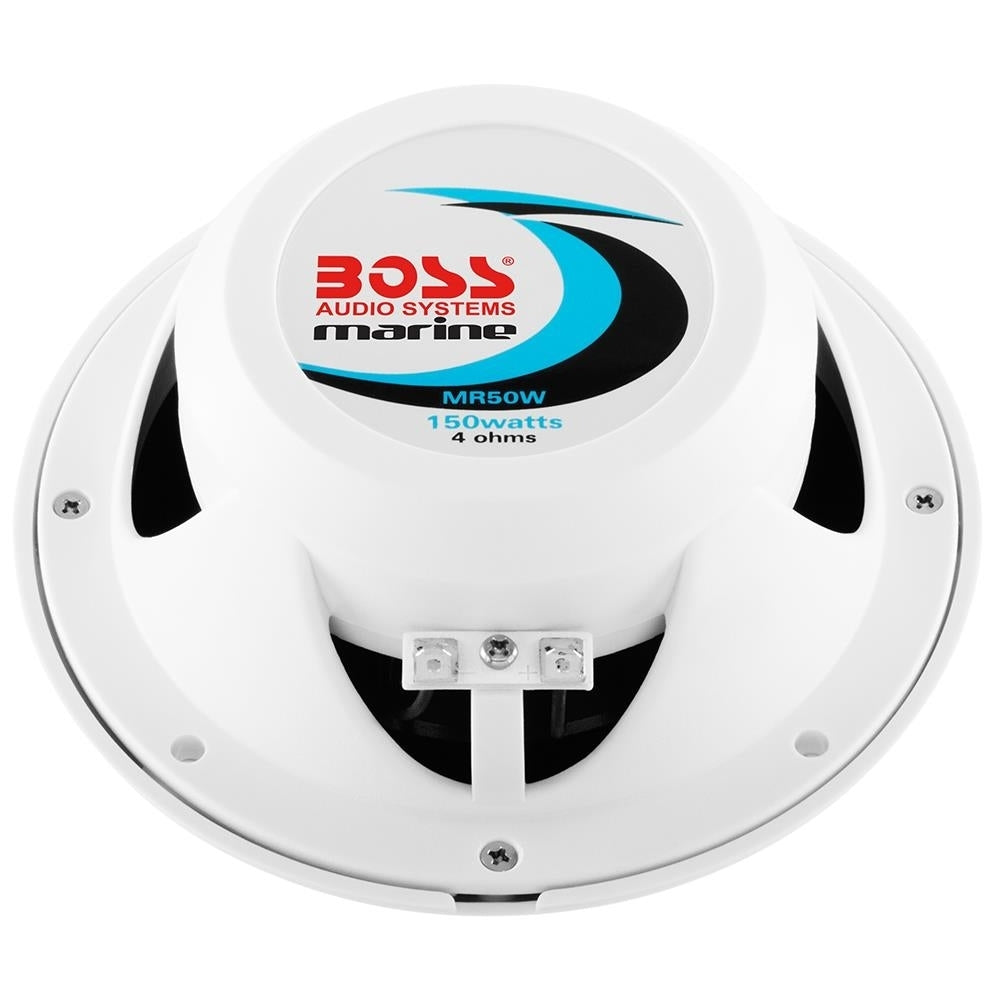 Boss Marine Speakers 5.25" MR50W Speakers - White - 150W Image 4