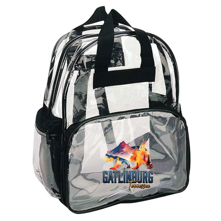 Gatlinburg Tennessee Souvenir Clear View Backpack Image 4