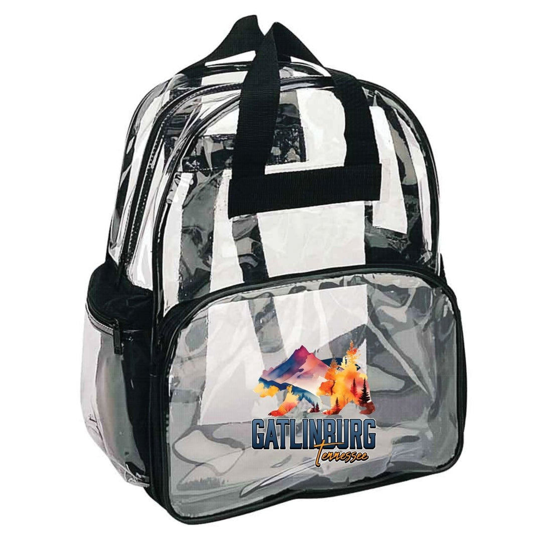 Gatlinburg Tennessee Souvenir Clear View Backpack Image 1