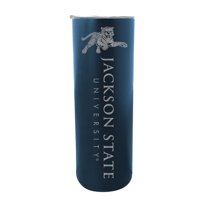 Jackson State University NCAA Laser-Engraved Tumbler - 16oz Stainless Steel Insulated Mug Image 2