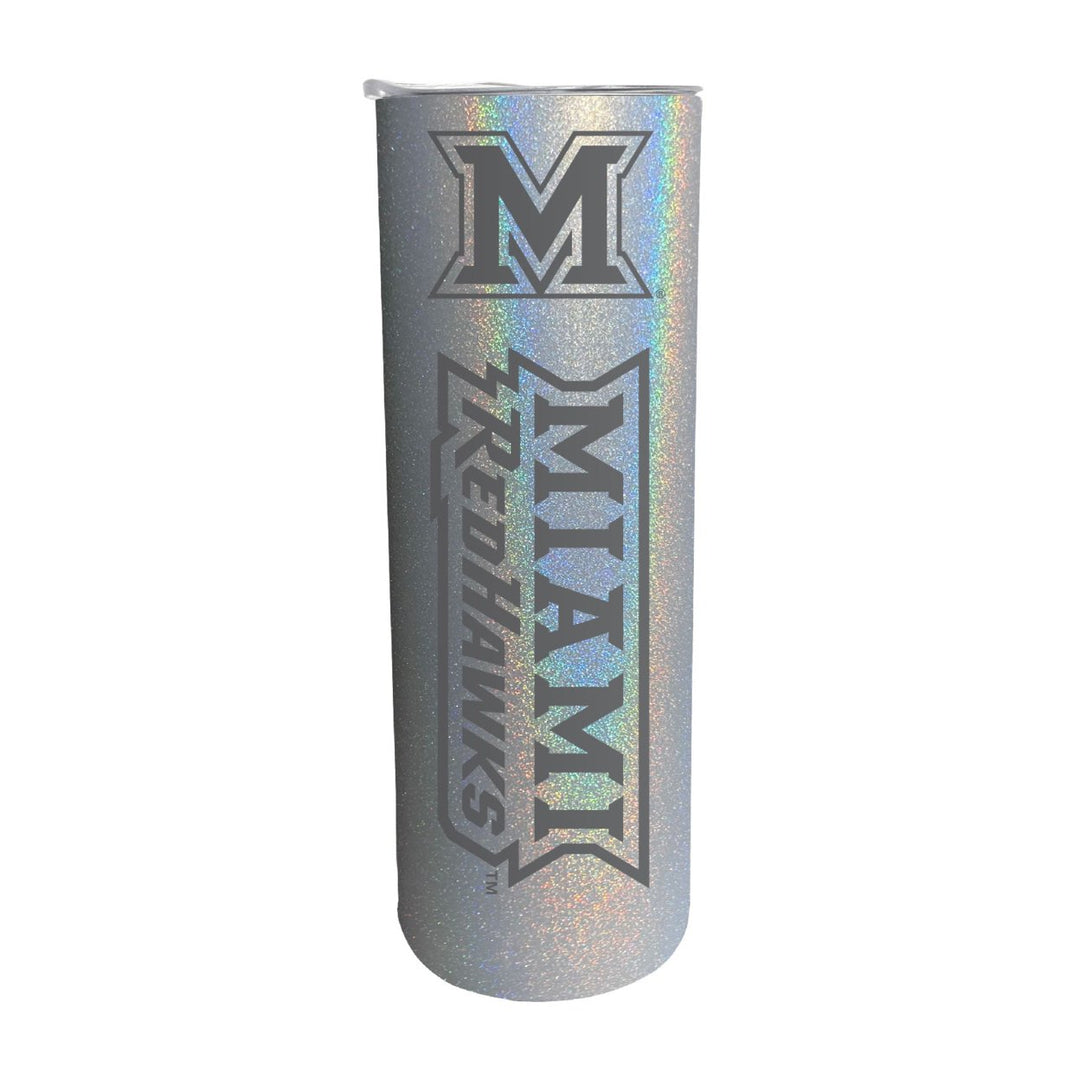 Miami University of Ohio NCAA Laser-Engraved Tumbler - 16oz Stainless Steel Insulated Mug Image 3