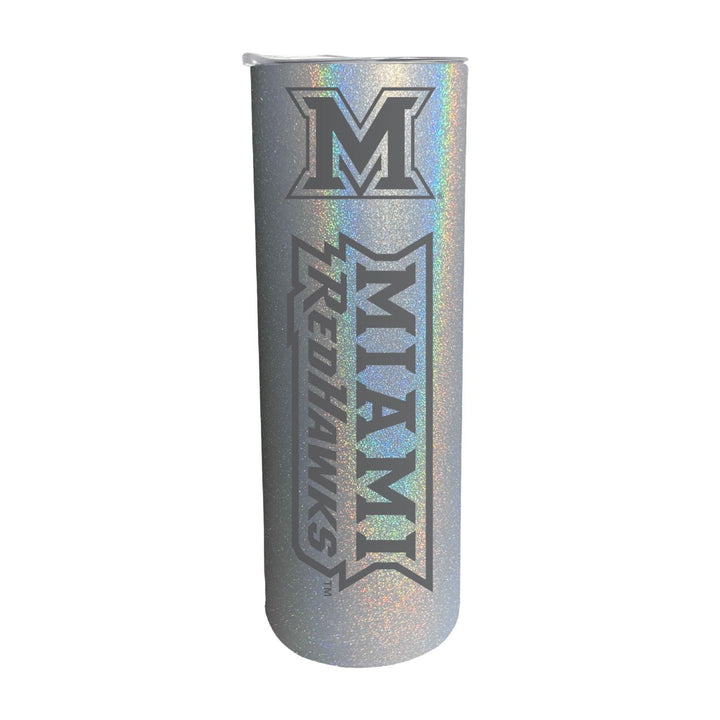 Miami University of Ohio NCAA Laser-Engraved Tumbler - 16oz Stainless Steel Insulated Mug Image 1