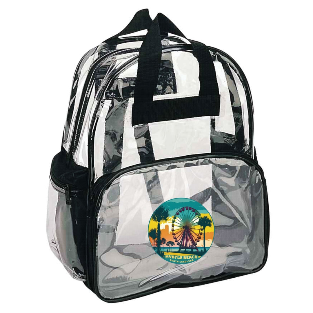 Myrtle Beach South Carolina Souvenir Clear View Backpack Image 1