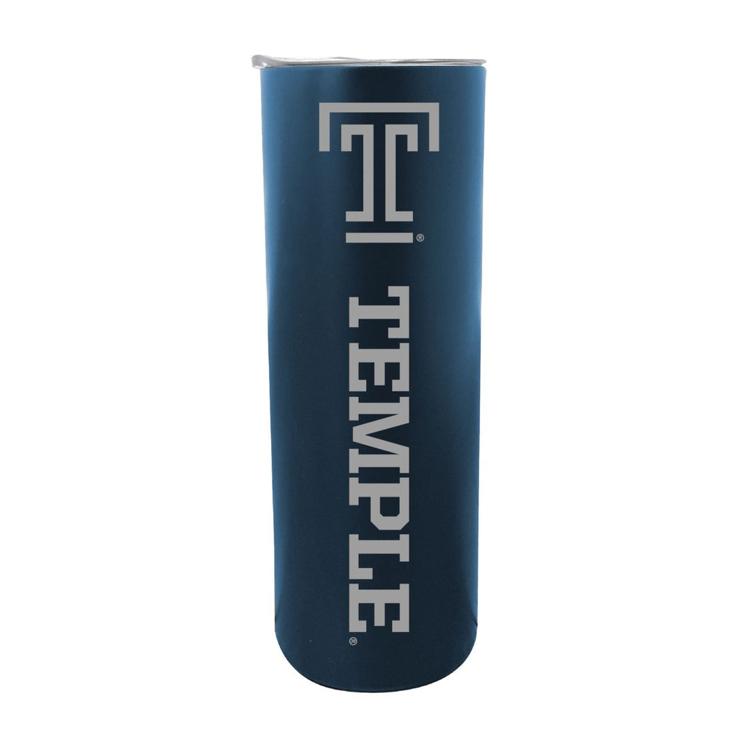 Temple University NCAA Laser-Engraved Tumbler - 16oz Stainless Steel Insulated Mug Image 2