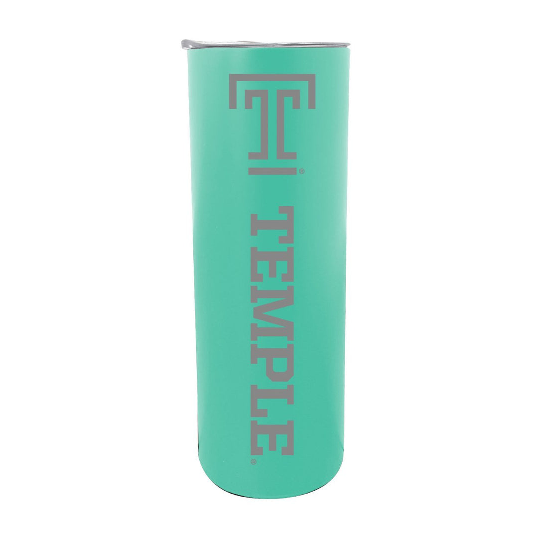 Temple University NCAA Laser-Engraved Tumbler - 16oz Stainless Steel Insulated Mug Image 6