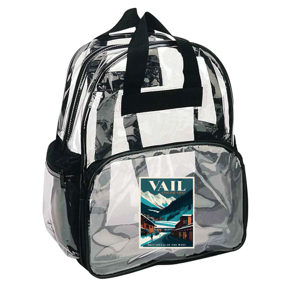 Vail Colorado Souvenir Clear View Backpack Image 2