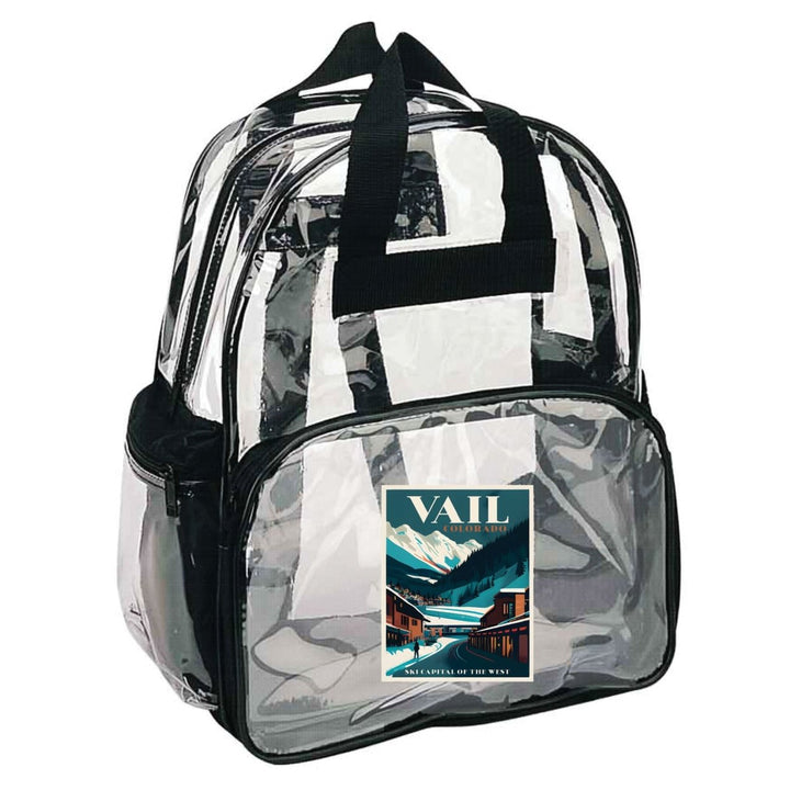 Vail Colorado Souvenir Clear View Backpack Image 1